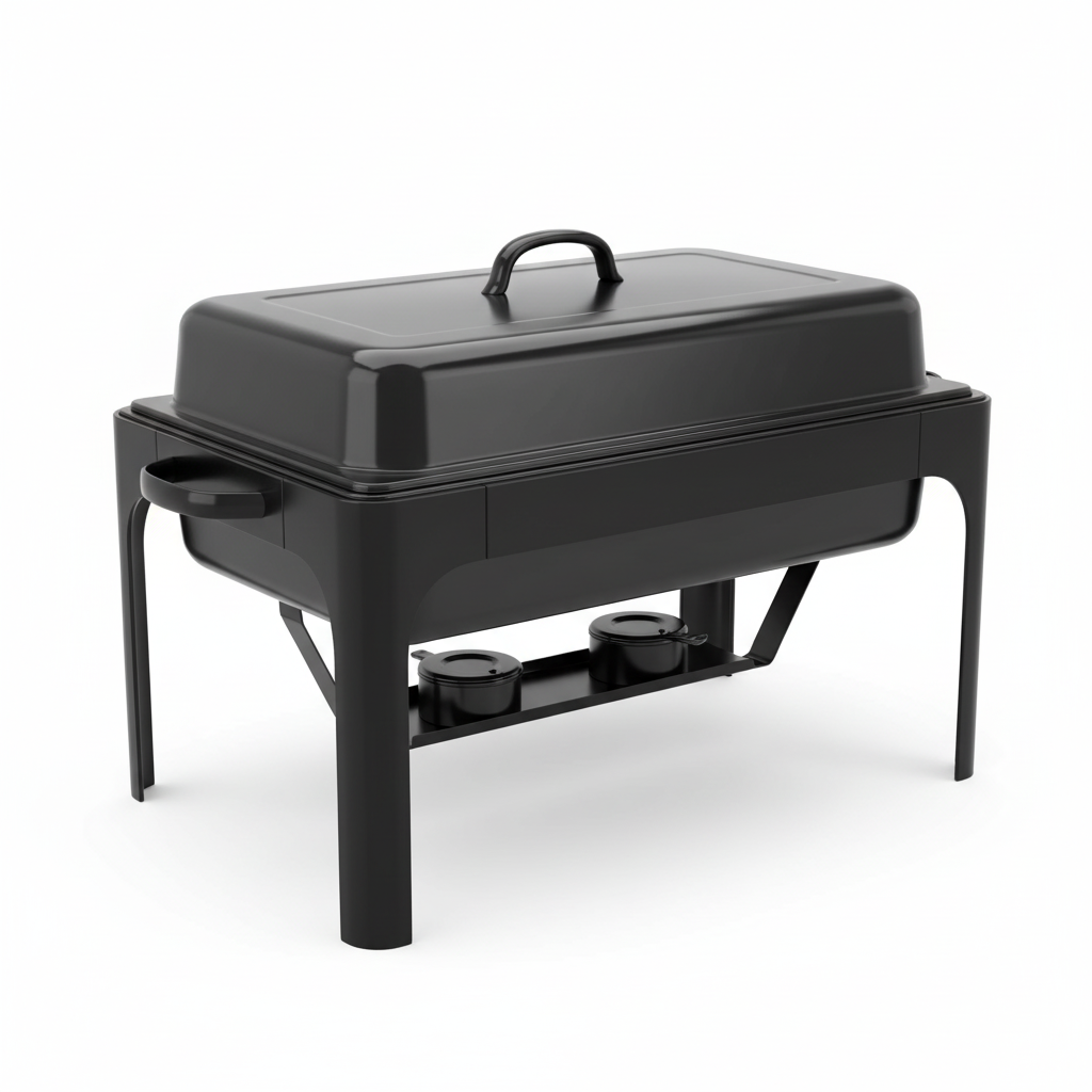 The Midnight 6 Qt – Rectangular Black Chafer